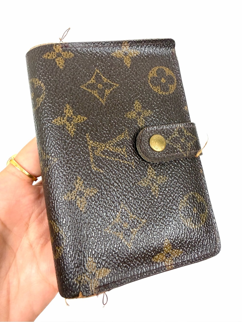 Authentic Louis Vuitton Monogram Snap Closure Bifold Wallet